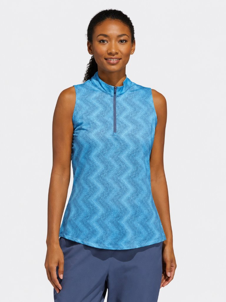 Adidas Ultimate365 Ottoman Jacquard Sleeveless Golf Polo Size Xl???????